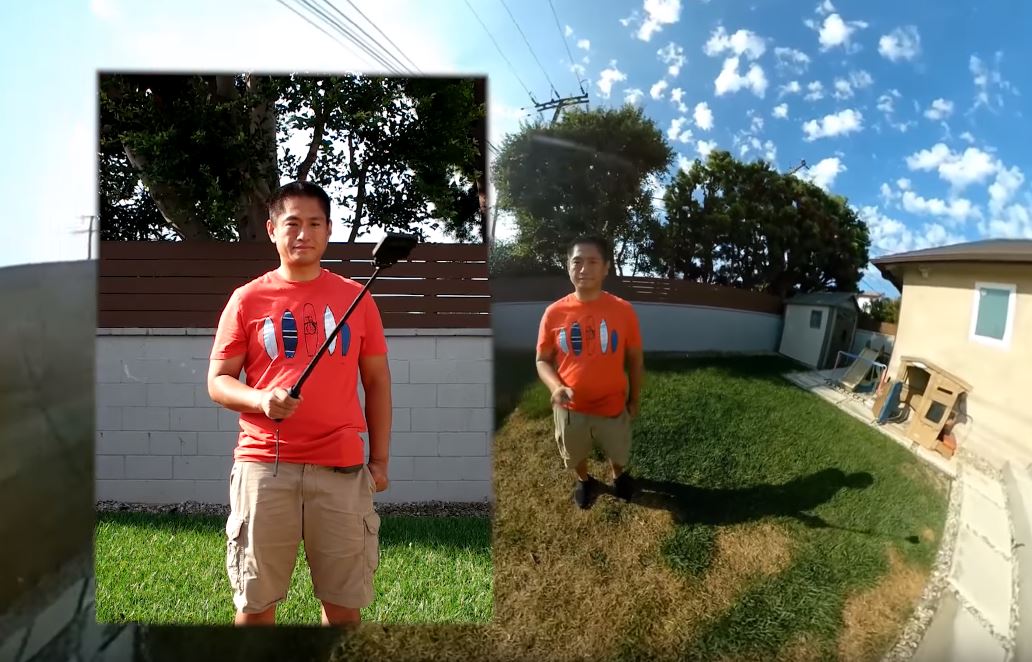 360 selfie stick gopro