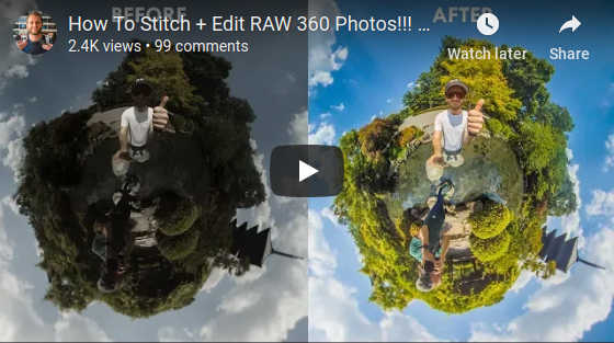 Algún día lechuga Mexico How to stitch and edit RAW 360 photos (GoPro Fusion, Insta360 One, Xiaomi  Mi Sphere) - 360 Rumors
