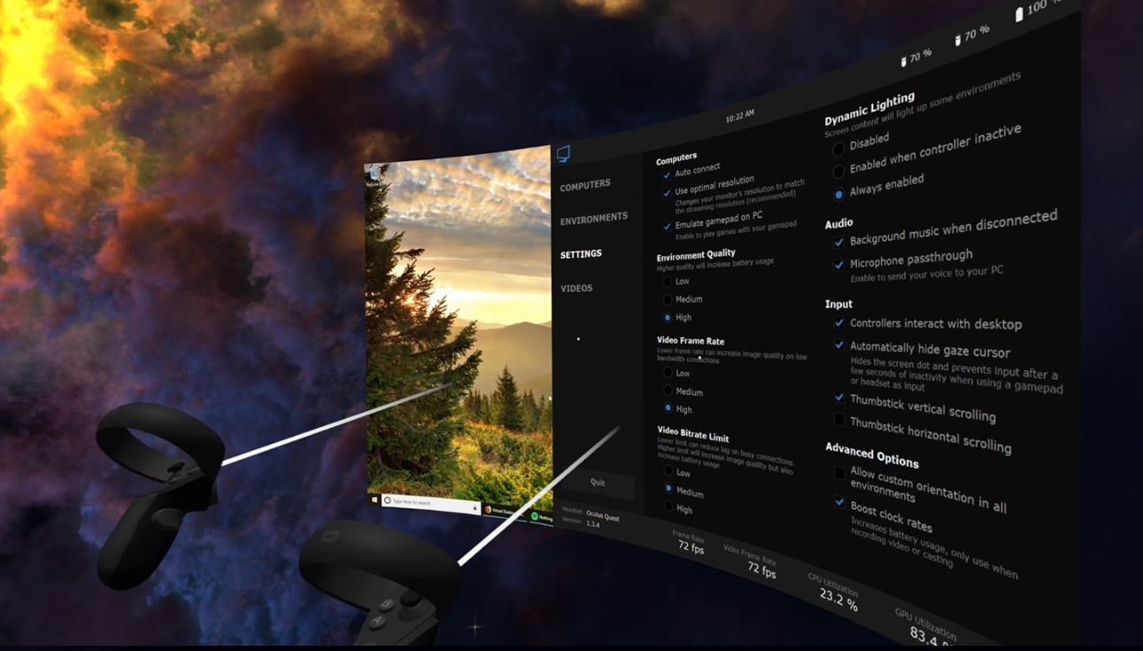oculus quest wireless pc streaming