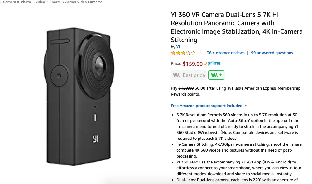 knijpen Gebeurt Hymne DEALS: Should you get this 5.7K 360 camera for just $159? Yi 360 VR quick  review 2019 - 360 Rumors