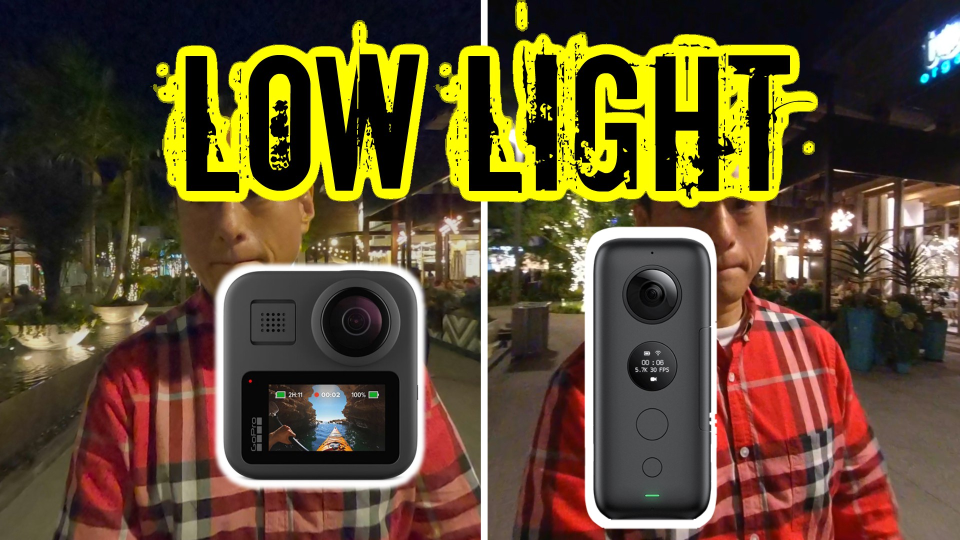 GoPro MAX vs Insta360 One X low light 