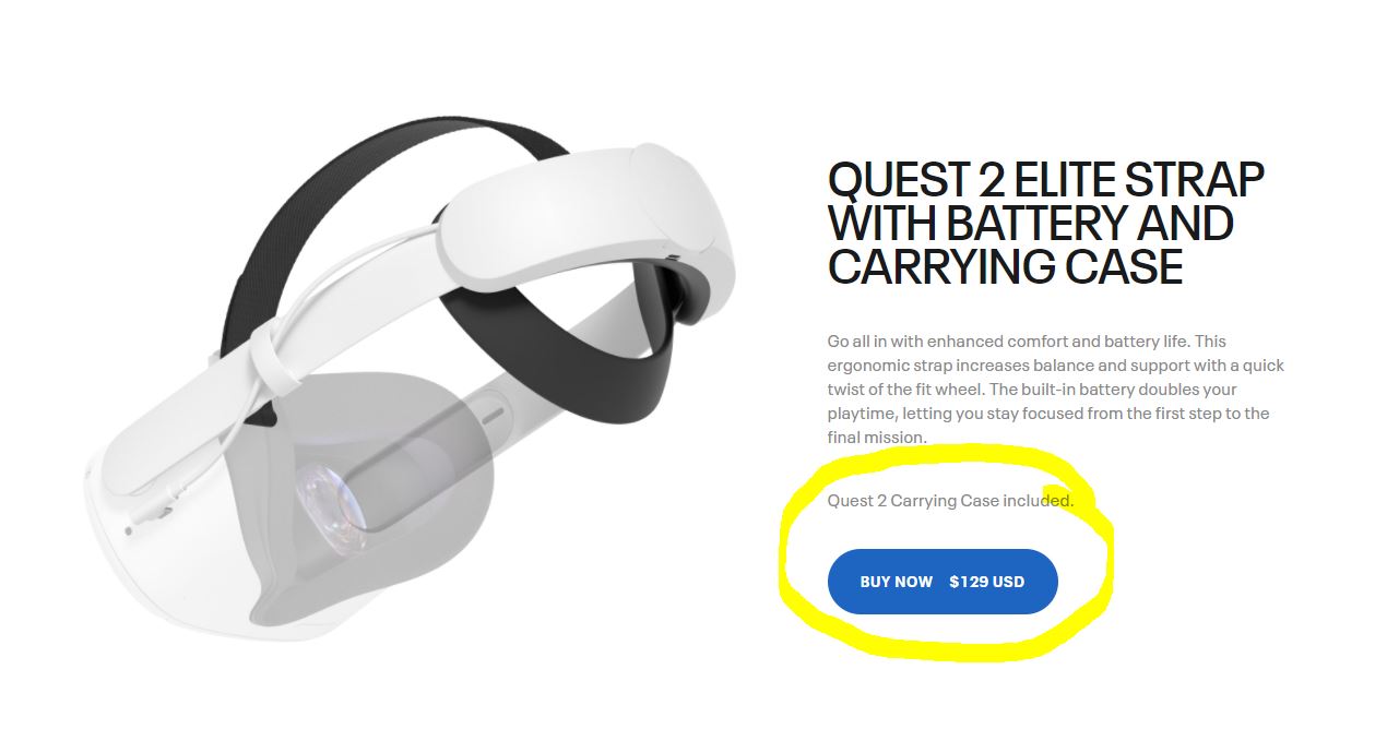 Oculus Quest 2 Elite Strap with Battery now available again - 360 