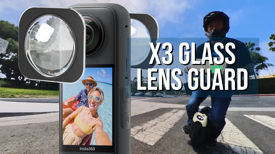 Insta360 X3 glass lens guard review and best settings